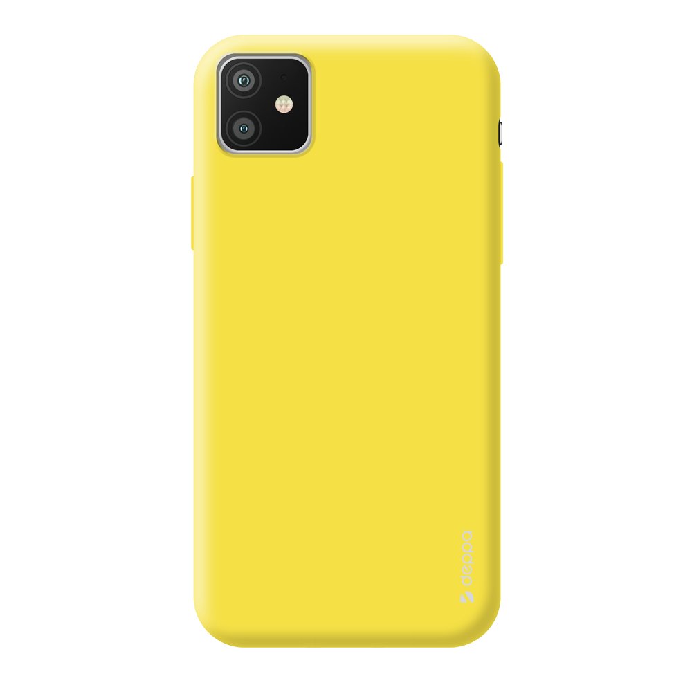 

Чехол для смартфона для Apple iPhone 11 Deppa Gel Color Case 87245 Yellow клип-кейс, полиуретан