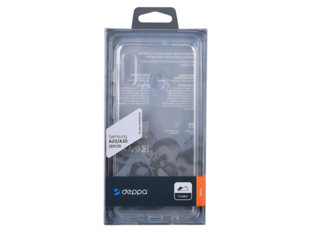 

Чехол для смартфона для Samsung Galaxy A20/A30 Deppa Gel Case 87320 Transparent клип-кейс, силикон