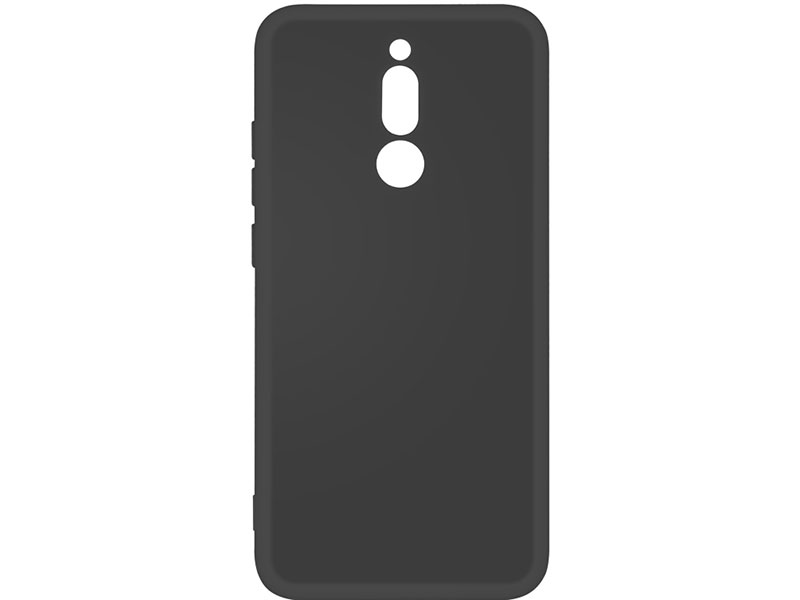 Чехол-накладка для Xiaomi Redmi 8 DF xiOriginal-05 Black клип-кейс, силикон, микрофибра