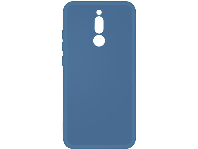 Чехол-накладка для Xiaomi Redmi 8 DF xiOriginal-05 Blue клип-кейс, силикон, микрофибра