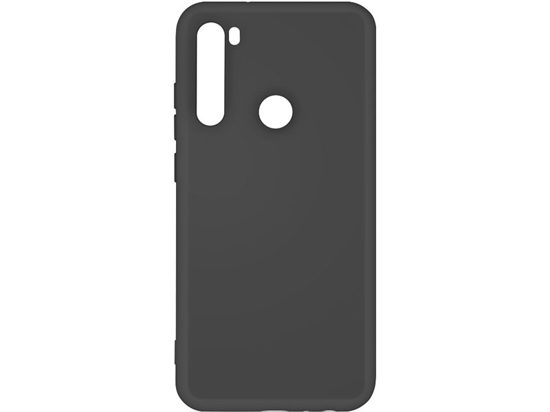 Чехол-накладка для Xiaomi Redmi Note 8 DF xiOriginal-02 Black клип-кейс, силикон, микрофибра