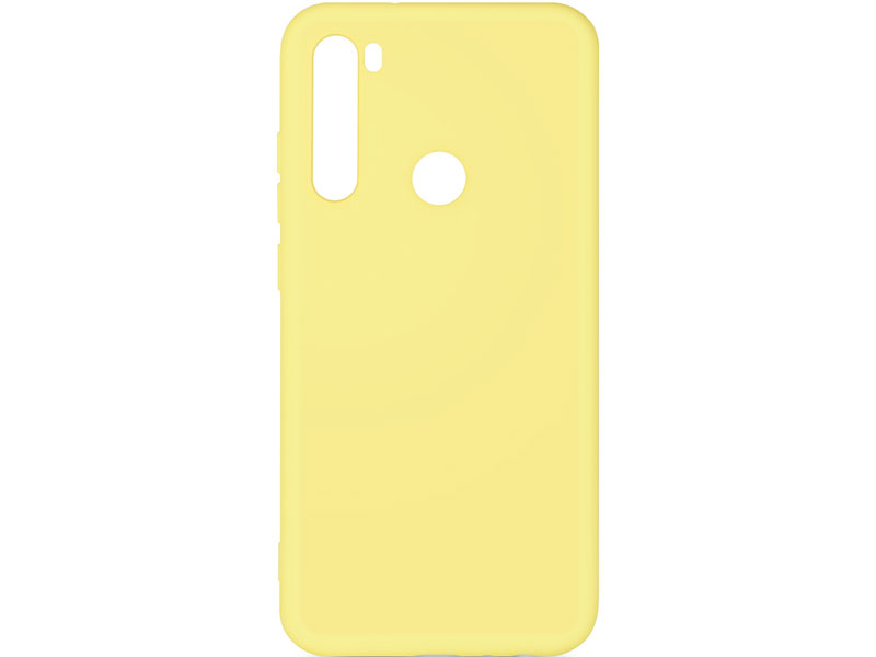Чехол-накладка для Xiaomi Redmi Note 8 DF xiOriginal-02 Yellow клип-кейс, силикон, микрофибра