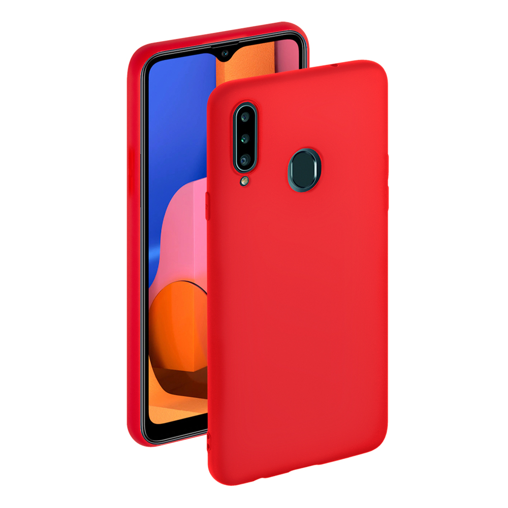 

Чехол для смартфона для Samsung Galaxy A20s Deppa Gel Color Case Red 87386 клип-кейс, полиуретан