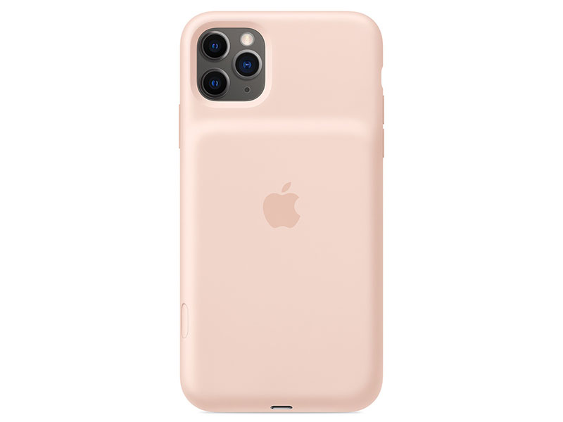 

Чехол-аккумулятор для iPhone 11 Pro Max Apple Smart Battery Case Pink клип-клейс, силикон, беспроводная зарядка