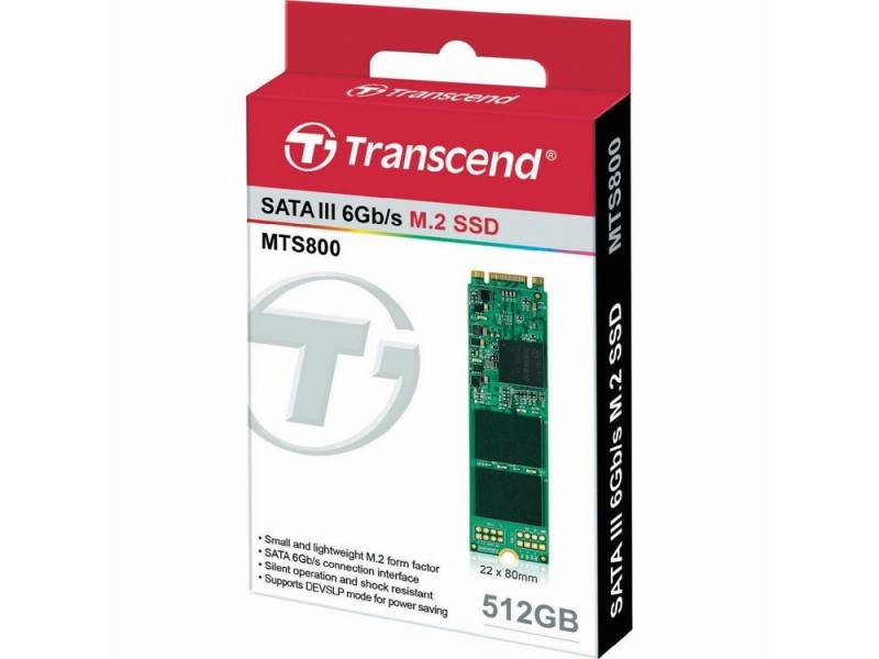 

SSD Твердотельный накопитель M.2 512GB Transcend MTS800 SATA III/M.2 2280