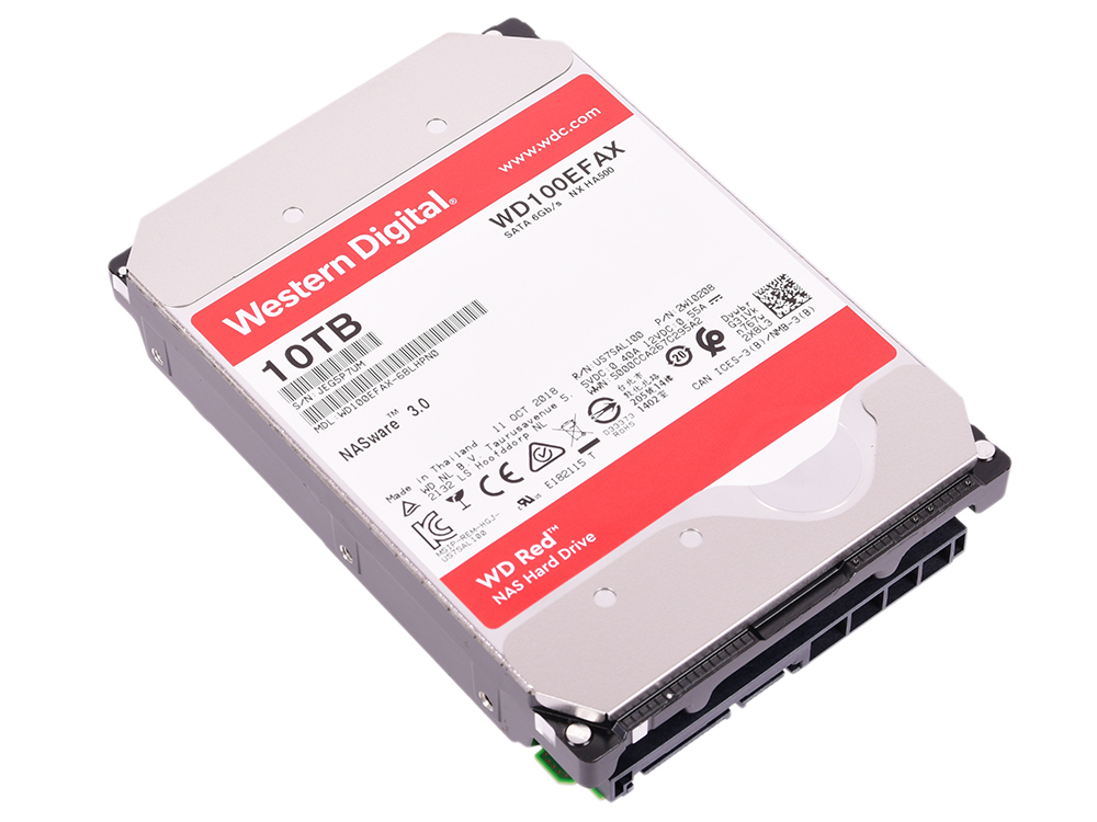 

Жесткий диск Western Digital WD Red WD100EFAX 10TB SATA III/3.5"/256MB
