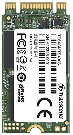 

SSD накопитель Transcend MTS400S TS64GMTS400S 64Gb M.2