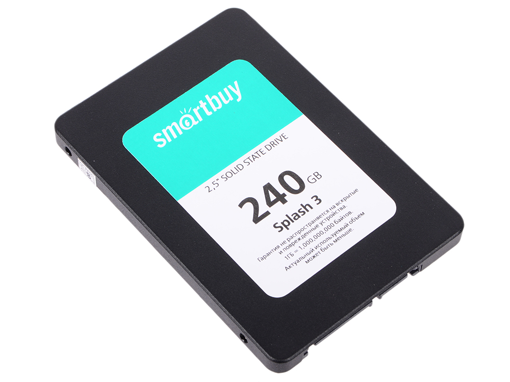 

SSD накопитель Smartbuy Splash 3 SB240GB-SPLH3-25SAT3 240GB SATA III/2.5"