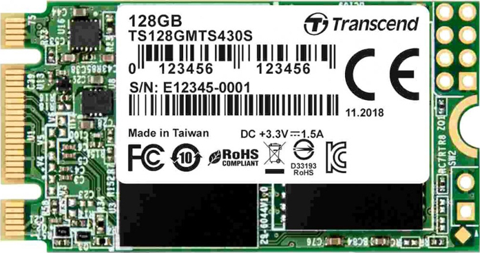 

SSD накопитель Transcend MTS430 TS128GMTS430S 128Gb M.2