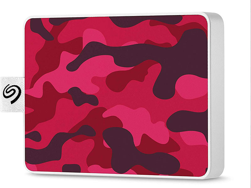 

Внешний SSD Seagate One Touch 500Gb камуфляж красный USB 3.0/2.5"