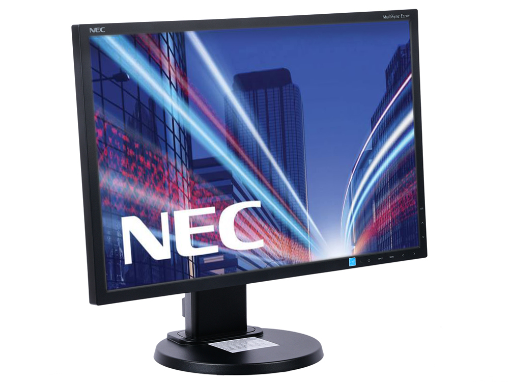 

Монитор Nec E223W 22" Black 1680x1050/TN/75Hz/5ms/VGA (D-Sub), DVI, DP, VESA