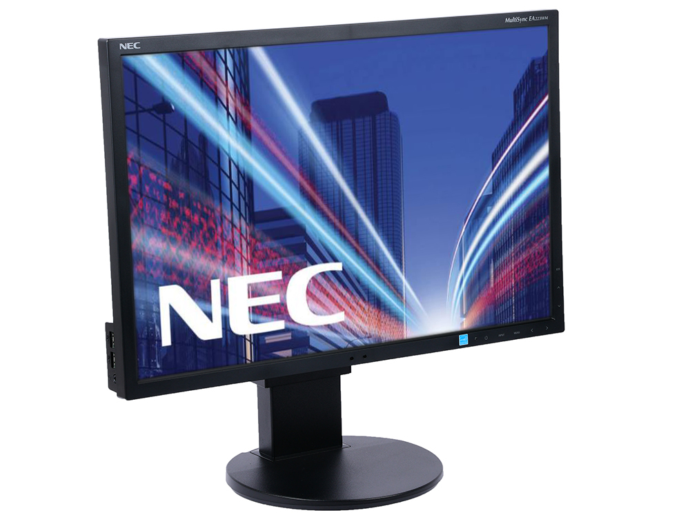 

Монитор Nec MultiSync EA223WM 22" Black 1680x1050/TN/75Hz/5ms/VGA (D-Sub), DVI, DP, USBhub, Speaker, VESA