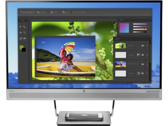 

Монитор 23.8" HP EliteDisplay S240uj серебристый IPS 2560x1440 300 cd/m^2 5 ms HDMI Аудио USB Displa