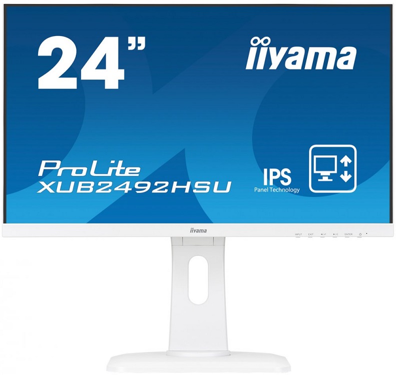 

Монитор iiYama XUB2492HSU-W1 24" White 1920 x 1080/IPS/75Hz/4ms/VGA (D-Sub), DP, HDMI