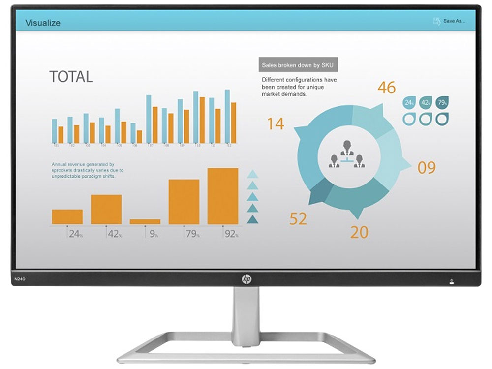 

Монитор HP N240 23.8" Black 1920x1080/IPS/5ms/VGA, HDMI, Headph.Out, VESA