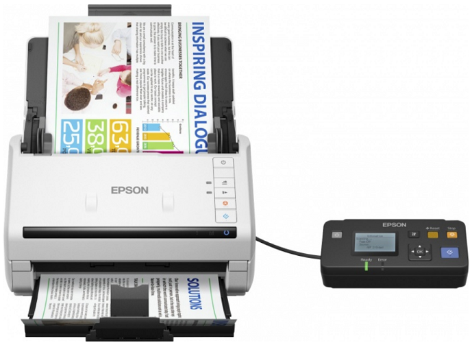 

Сканер Epson WorkForce DS-530N CIS, A4, 600x600 dpi, АПД, USB 3.0, LAN