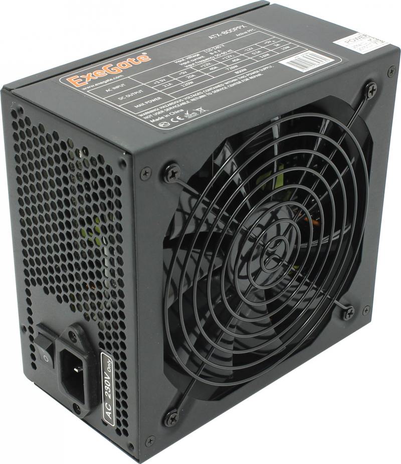 

Блок питания ATX 800 Вт Exegate ATX-800PPX ATX 12В 2.3