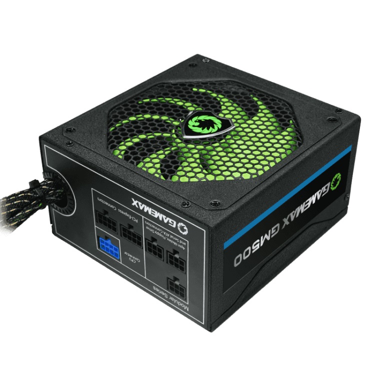 

Блок питания ATX 500 Вт GameMax GM-500 Gold ATX 12В 2.3