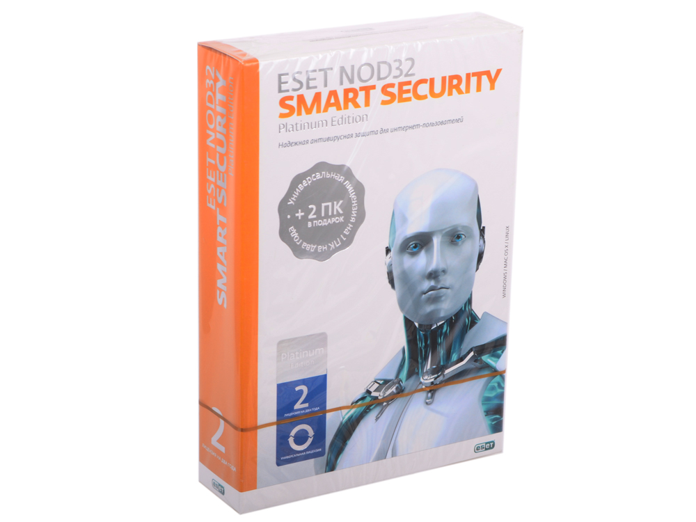 

Антивирус ESET NOD32 Smart Security Platinum Edition - лицензия на 2 года на 3 ПК (NOD32-ESS-NS(BOX)-2-1)