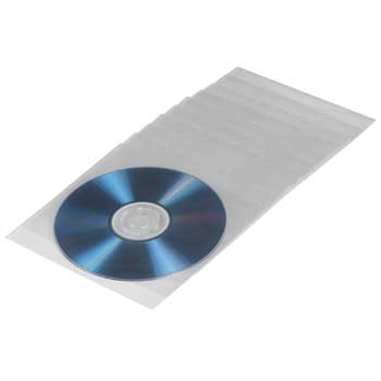 Конверты пластиковые CD/DVD Protective Sleeves, Pack of 50 H-33809