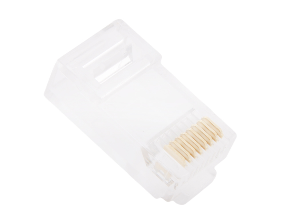 

Коннекторы Telecom RJ-45 , 5-й категории, 8p8c, со вставкой ,100шт в пакете