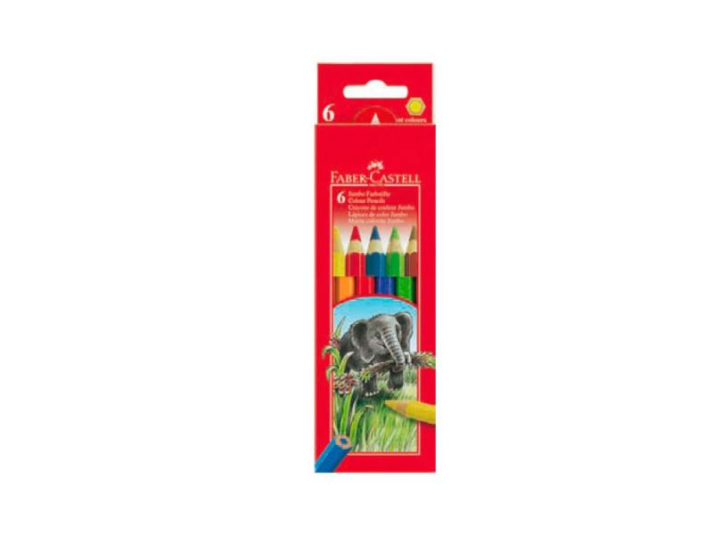 

Карандаши цветные Faber-Castell Jumbo 6 цветов 111206