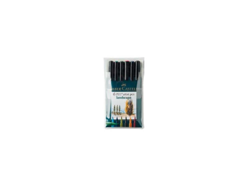 

Ручки капиллярные Faber-Castell Pitt Artist Pen натуральные оттенки 6шт 167105