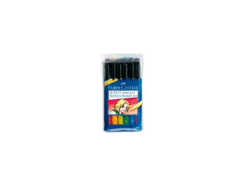 

Ручки капиллярные Faber-Castell Manga в футляре 6шт 167131