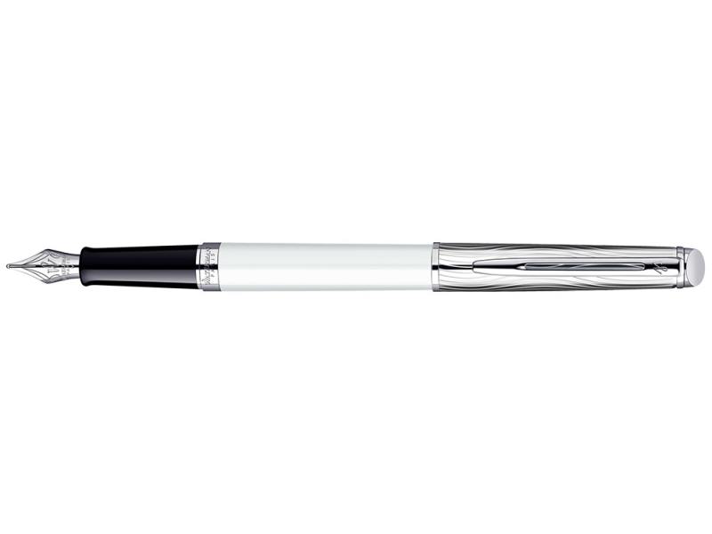 

Ручка перьевая Waterman Hemisphere Deluxe White CT перо F белый S0921250