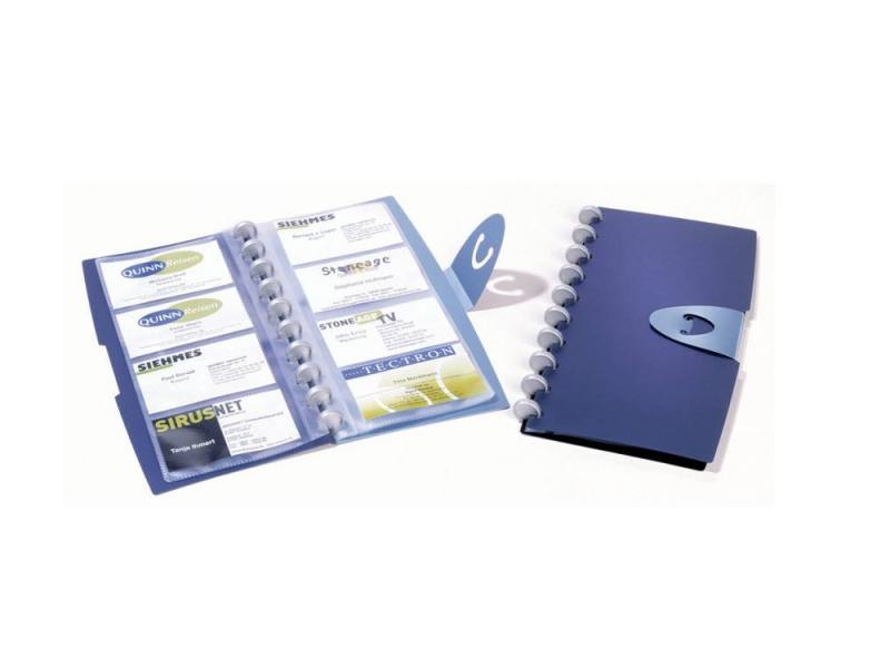 

Визитница Durable Duralook Visifix Walk на 96 карт синий 245207