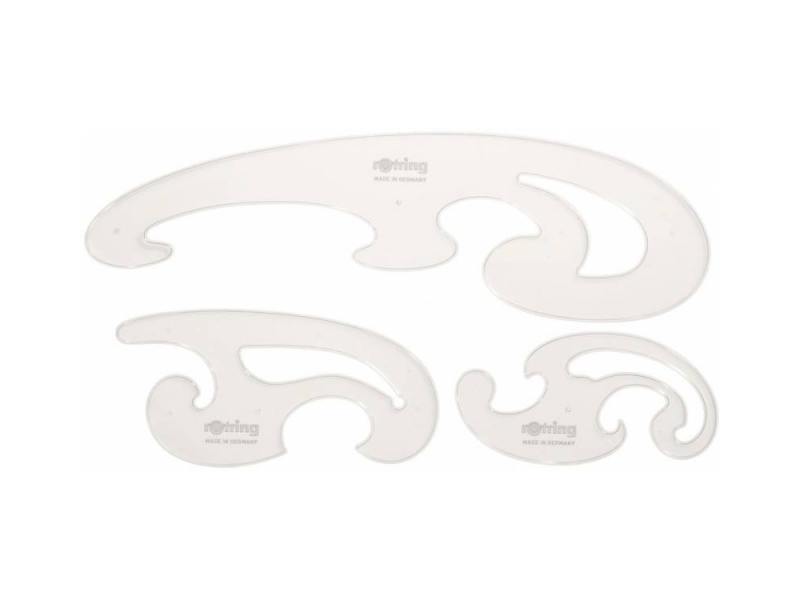 

Набор лекал Rotring Centro Burmester Curves Set 3 предмета пластик S0221301