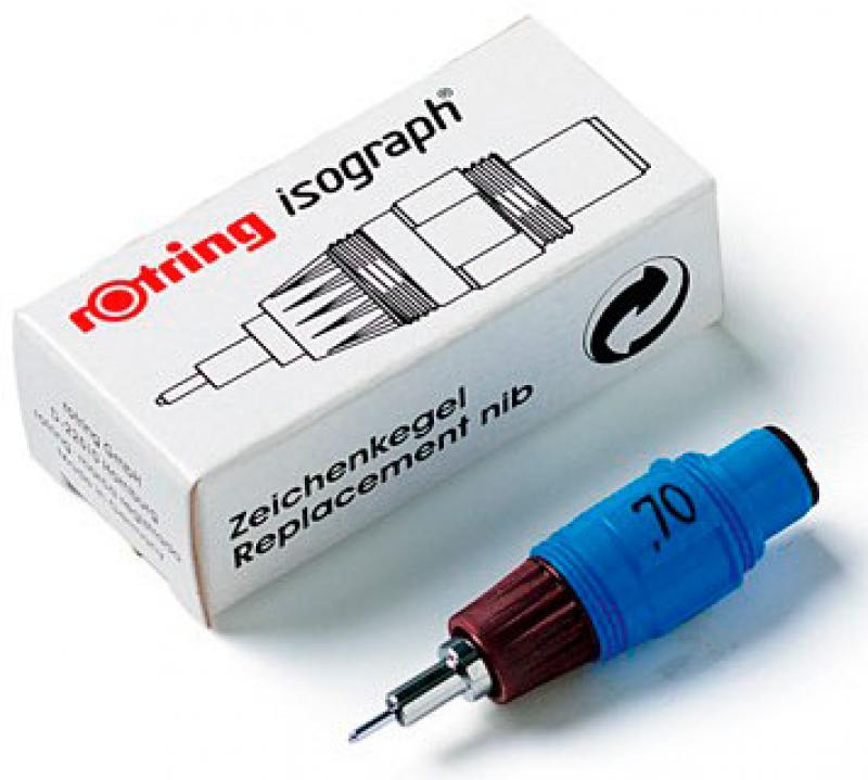 

Пишущий элемент Rotring для изографа 0.6мм пластик корпус бордовый S0218540