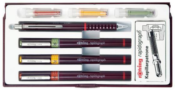 

Набор рапидографов Rotring Combi Junior Set 0.25/0.35/0.5мм 3шт S0699480