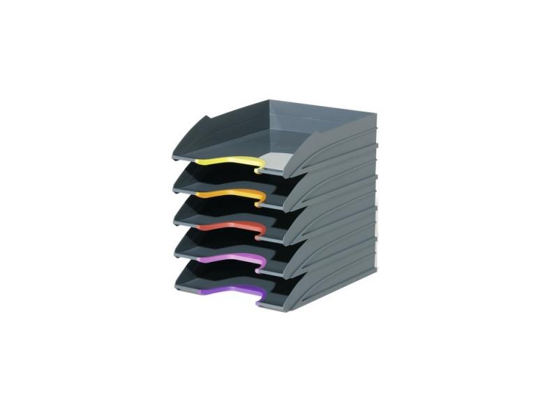 

Набор лотков Durable VARICOLOR пластик серый 5шт 7705-57