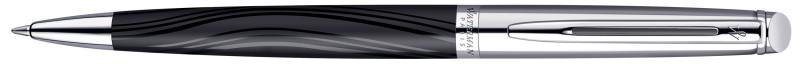 

Шариковая ручка Waterman Hemisphere Deluxe чернила синие корпус черно-серебристый S0921230