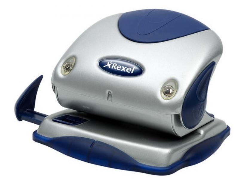 

Дырокол Rexel Precision 215 до 15 листов серебристо-синий 2100739