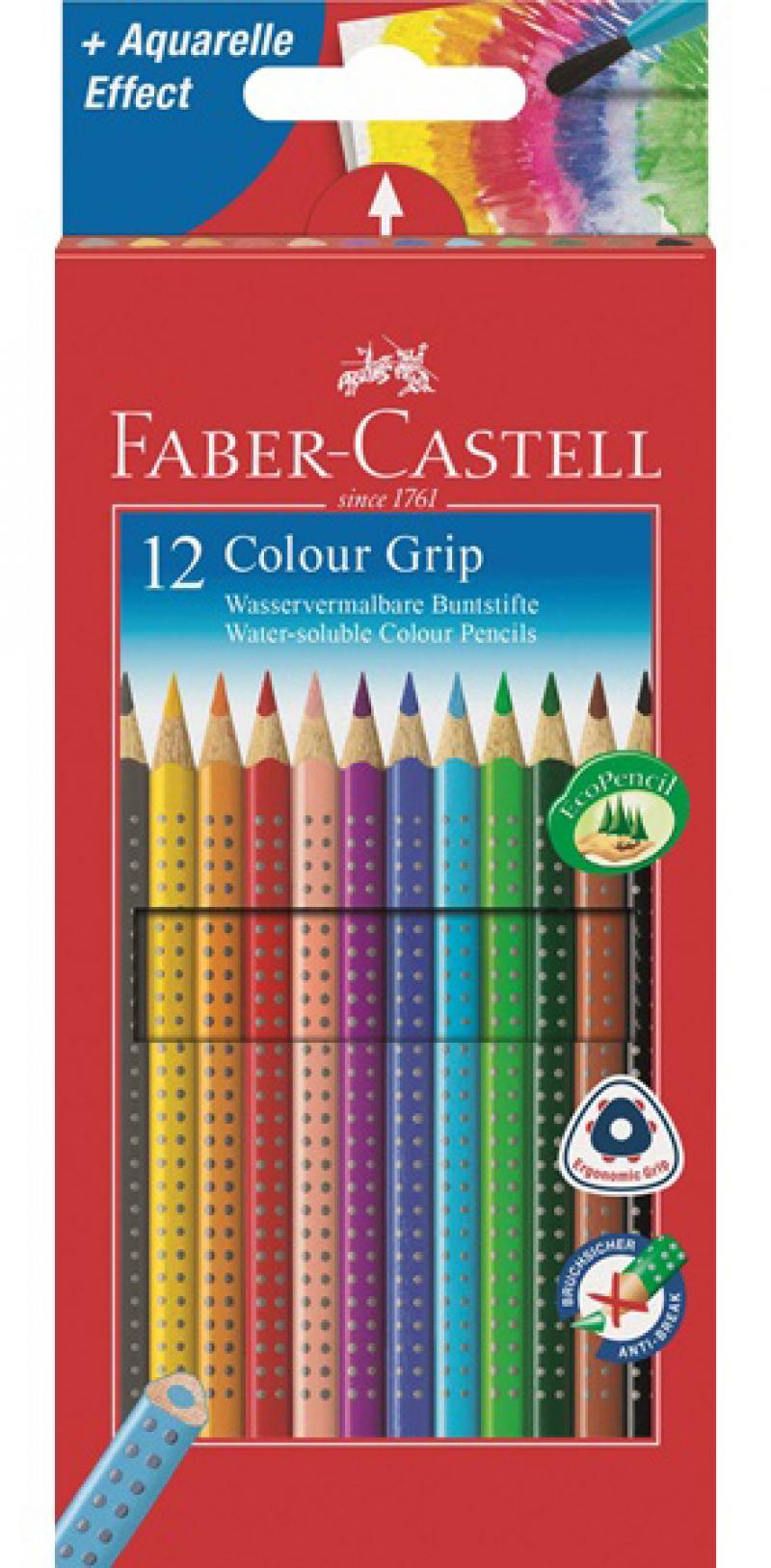 

Карандаши цветные Faber-Castell Grip 2001 12 шт 112412