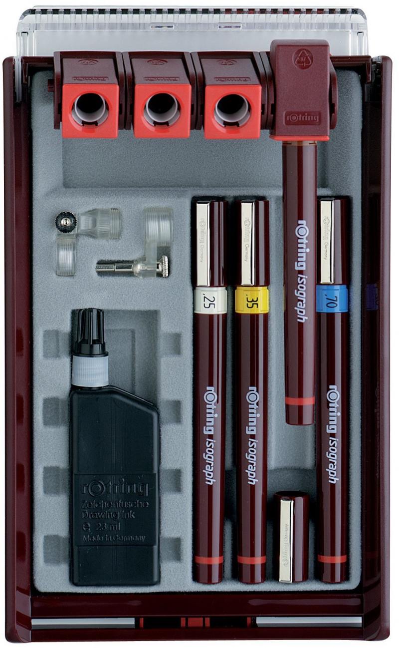 

Набор изографов Rotring Comfort Set 0.25/0.35/0.50/0.70мм 4шт S0202940