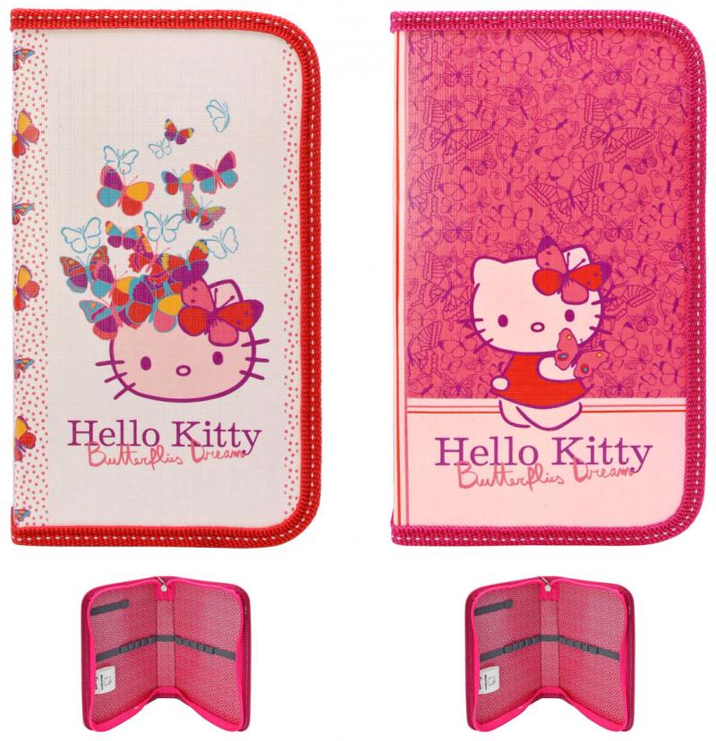 

Пенал на двух молниях ACTION! HELLO KITTY, мат.ламинация, разм. 190х105 мм., 2 диз.