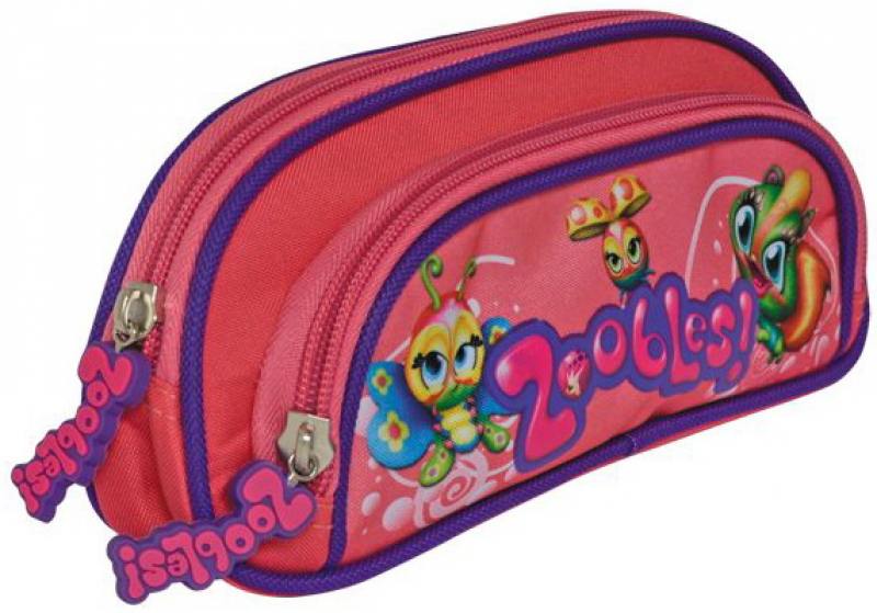 

Пенал ZOOBLES, на 1 молнии, с доп. карманом на молнии, без наполнения, 23x9x3 см