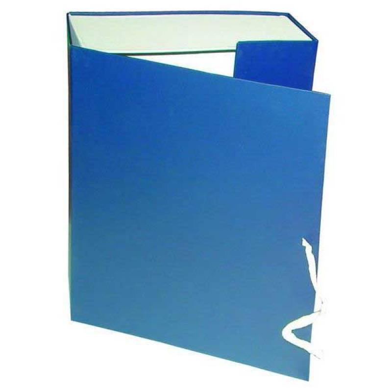 

Короб архивный на завязках, бумвинил, 320х242х150 мм, синий|1