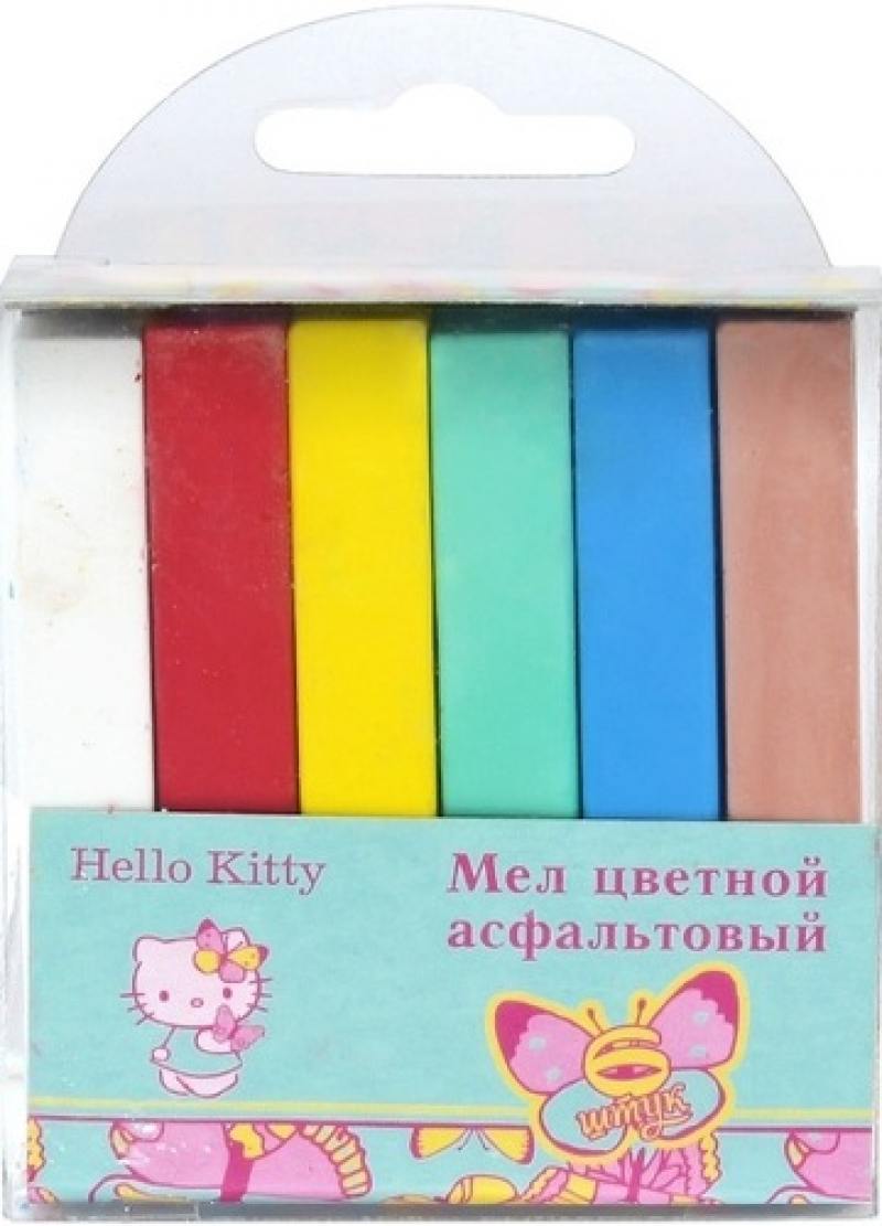 

Мелки цветные д/асфальта ACTION! HELLO KITTY, 6 шт.