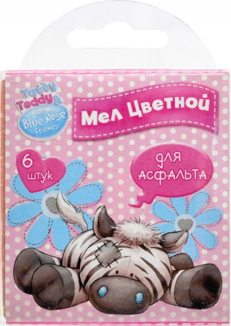 

Мелки цветные д/асфальта ACTION! TATTY TEDDY 6 шт.