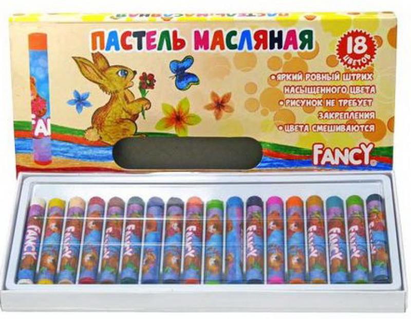 

Масляная пастель круглая Fancy, 18цв., картон