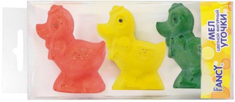 

Мелки цветные, фигурные, уточки с блёстками, FANCY, блистерная уп., 3 шт., (ACTION!)