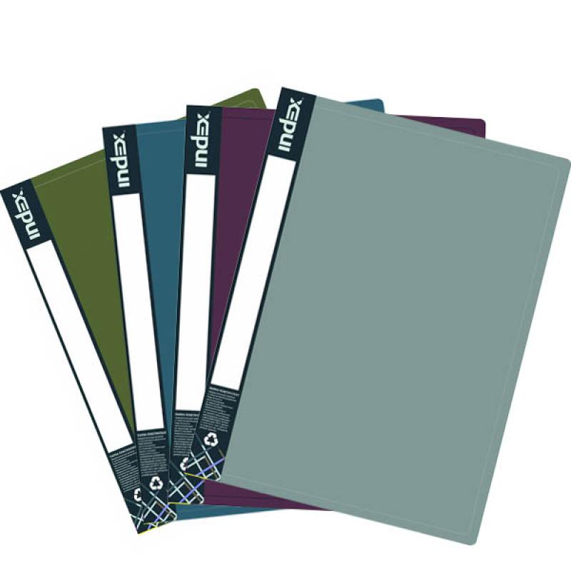 

Папка пластиковая METALLIC, на 2 кольцах, цвета ассорти