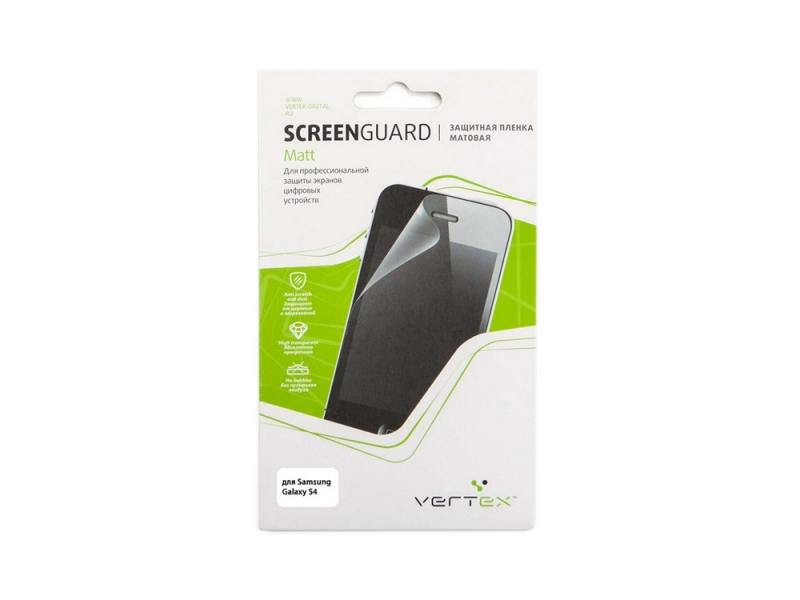 

Пленка защитная матовая Vertex для Samsung Galaxy S4