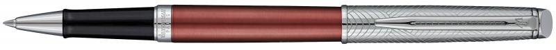 

Ручка-роллер Waterman Hemisphere Deluxe Privee чернила черные корпус серебристо-коричневый 1971675
