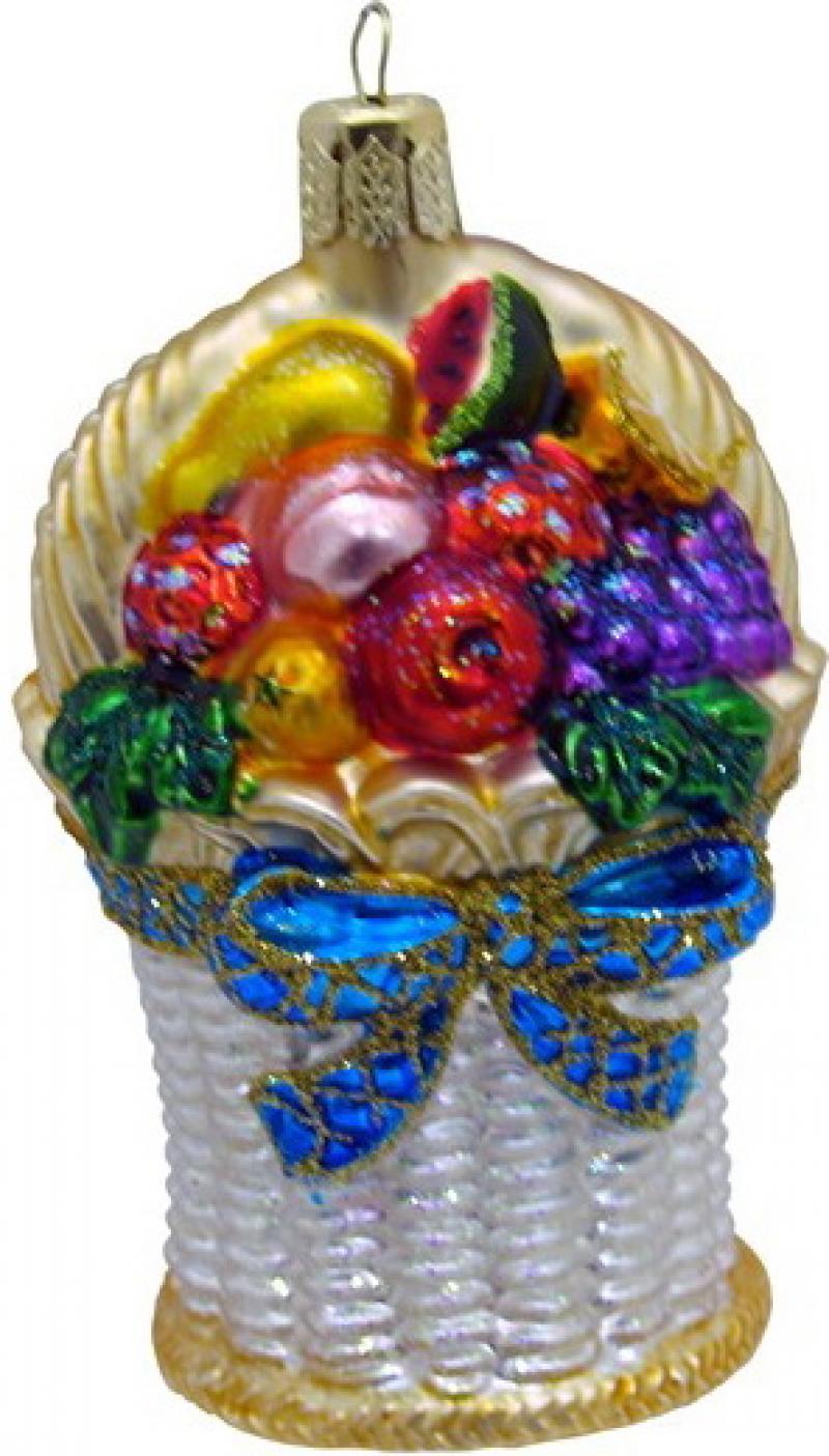 

КОРЗИНКА С ПОДАРКАМИ стеклянная, 1 шт., 8 см