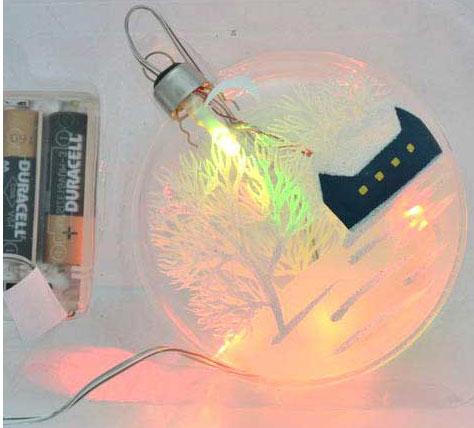 

Украшение елочное ДИСК ЗИМНИЙ ПЕЙЗАЖ с LED, 1 шт, 10 см, в карт.кор, стекло
